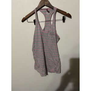 Under Armour Women's Size XS Semi Fitted Heat Gear Gray Pink Sleeveless Tank Top